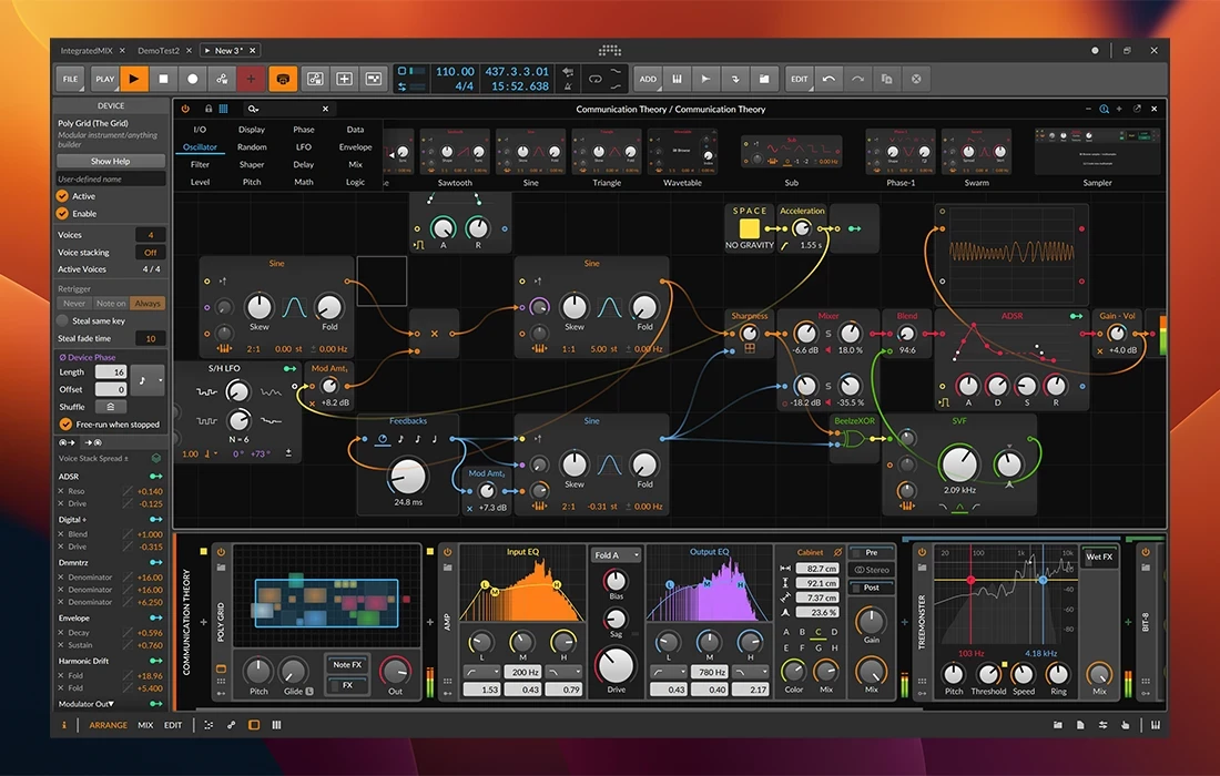Bitwig Studio screenshot 1